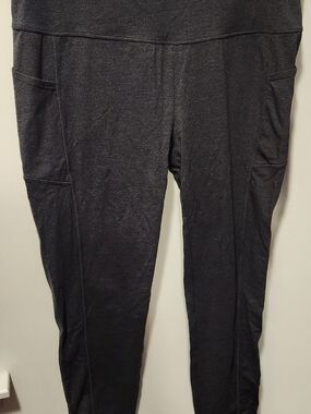 Spalding Charcoal Stretch Ankle Leggings with Side Pockets